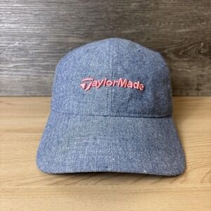 TaylorMade Hat Cap Strap Back Womens Blue Pink Embroidered Golf Hat Performance